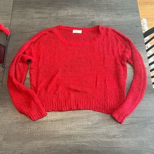 Large red sweater